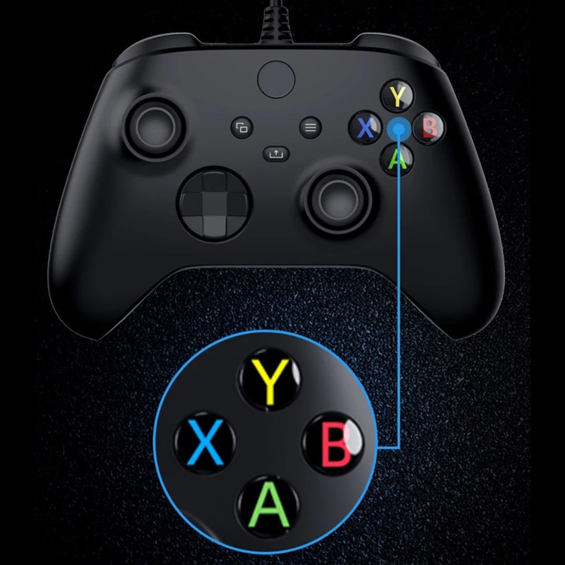 XBOX One & PC Gaming Controller med Turbo-funktion, 3,5 mm Jack & Vibration XBOX One & PC Gaming Controller med Turbo-funktion, 3,5 mm Jack & Vibration - Image 2