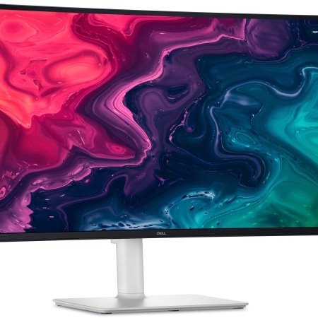 DELL Plus S3425DW computerskærm 86,4 cm (34") 3440 x 1440 pixel Wide Quad HD LCD Sølv Mobil, PC og tablet tilbehør