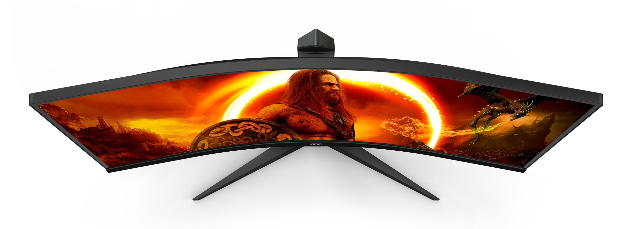 AOC G2 CU34G2XP computerskærm 86,4 cm (34") 3440 x 1440 pixel UltraWide Quad HD LED Sort, Rød AOC G2 CU34G2XP computerskærm 86,4 cm (34") 3440 x 1440 pixel UltraWide Quad HD LED Sort, Rød - Billede 4
