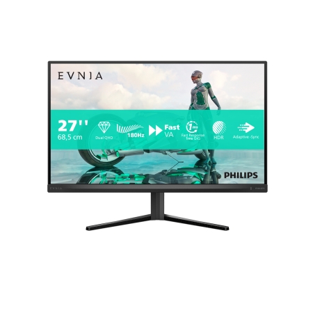 Philips Evnia 27M2N3500NL/00 LED display 68,6 cm (27") 2560 x 1440 pixel Quad HD LCD Grå Mobil, PC og tablet tilbehør