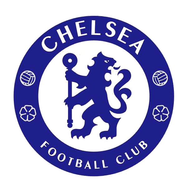 Fodbold wallsticker. Stort blåt Chelsea Logo. 60x60cm