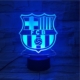 FC Barcelona 3D lampe. Farveskift mellem 7 farver. Mobil, PC og tablet tilbehør