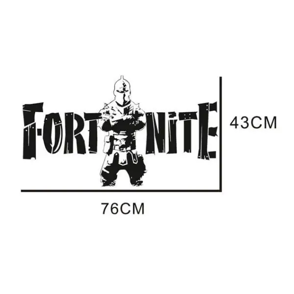 Fortnite wallsticker. Black Knight. 76x43cm Fortnite wallsticker. Black Knight. 76x43cm - Image 6