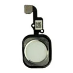 iPhone 6 / 6 Plus Home knap med kabel. OEM kvalitet. Hvid/Silver Mobil, PC og tablet tilbehør