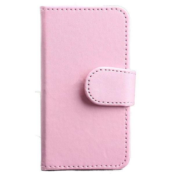 Billede af Lædercover m kreditkortholder til iPhone 4/4S. Pink