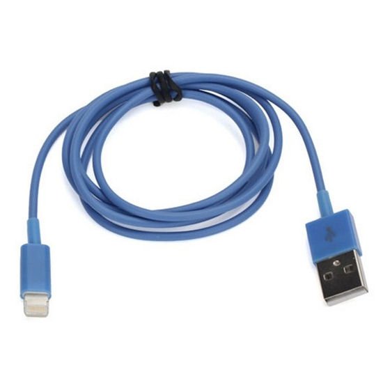 Lightning-USB Datakabel. 1 m. Blå.