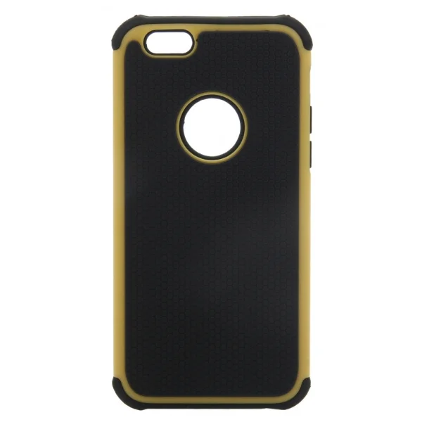 2 i 1 fodbold-mønstret cover til iPhone 6/6S. Gul. 2 i 1 fodbold-mønstret cover til iPhone 6/6S. Gul. - Image 2