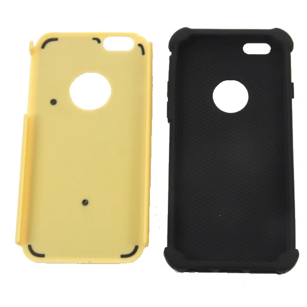 2 i 1 fodbold-mønstret cover til iPhone 6/6S. Gul. 2 i 1 fodbold-mønstret cover til iPhone 6/6S. Gul. - Image 3