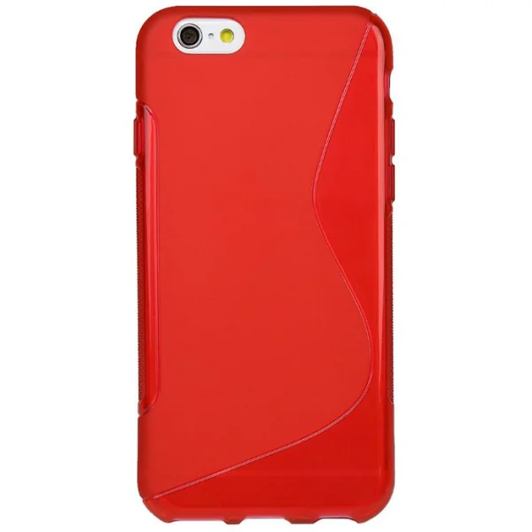 S-Line TPU cover til iPhone 6/6S. Rød. S-Line TPU cover til iPhone 6/6S. Rød. - Image 3