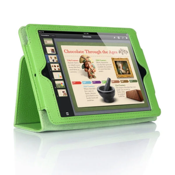 Lædertaske /-holder til iPad Mini. Grøn. Lædertaske /-holder til iPad Mini. Grøn. - Image 2