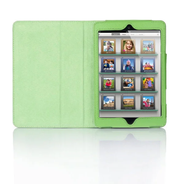 Lædertaske /-holder til iPad Mini. Grøn. Lædertaske /-holder til iPad Mini. Grøn. - Image 5