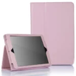 Lædertaske /-holder til iPad Mini. Pink. Mobil, PC og tablet tilbehør