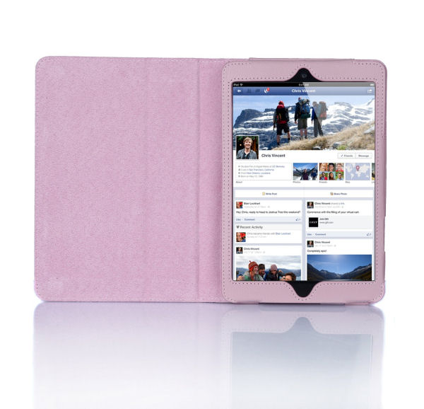 Lædertaske /-holder til iPad Mini. Pink. Lædertaske /-holder til iPad Mini. Pink. - Image 5