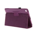Lædertaske /-holder til iPad Mini. Lilla. Mobil, PC og tablet tilbehør