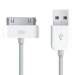 USB Data-/ladekabel til iPhone, iPad, iPod mm. 1m. Hvid. (30-pin stik) Mobil, PC og tablet tilbehør