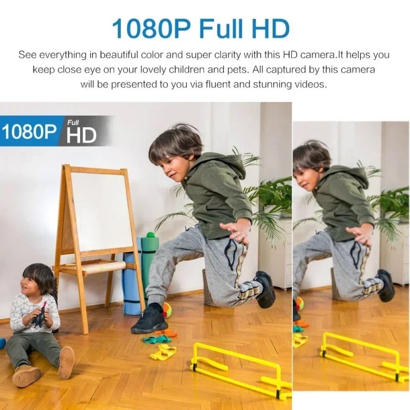 X5 WiFi Mini Overvågningskamera med 1080P, Lyd, Nattesyn og Fjernadgang X5 WiFi Mini Overvågningskamera med 1080P, Lyd, Nattesyn og Fjernadgang - Image 14