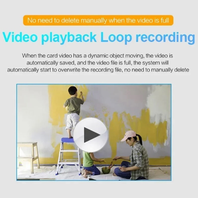X5 WiFi Mini Overvågningskamera med 1080P, Lyd, Nattesyn og Fjernadgang X5 WiFi Mini Overvågningskamera med 1080P, Lyd, Nattesyn og Fjernadgang - Image 15