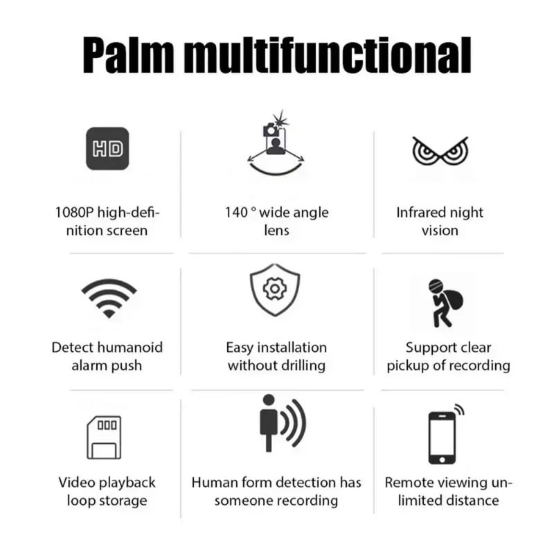 X5 WiFi Mini Overvågningskamera med 1080P, Lyd, Nattesyn og Fjernadgang X5 WiFi Mini Overvågningskamera med 1080P, Lyd, Nattesyn og Fjernadgang - Image 18