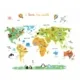 I Love The World wallsticker. Flot verdenskort for børn. Mobil, PC og tablet tilbehør