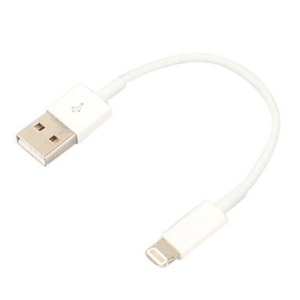 Lightning-USB Datakabel. 30 cm. Hvid.