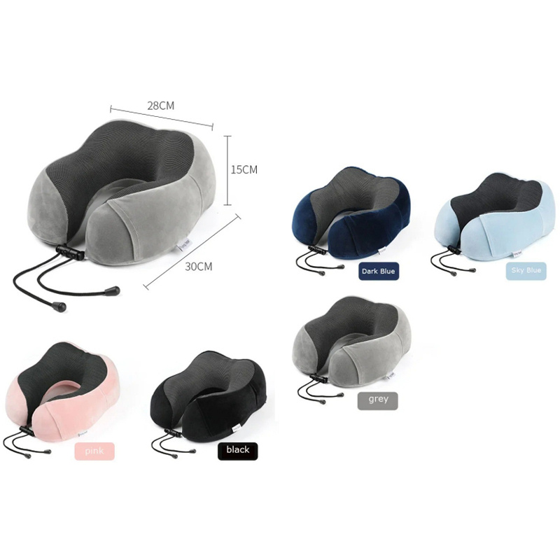 M-formet Memory Foam Rejsepude – Ergonomisk Nakke- og Hovedstøtte med Vaskbart Betræk (Sort) M-formet Memory Foam Rejsepude – Ergonomisk Nakke- og Hovedstøtte med Vaskbart Betræk (Sort) - Image 12