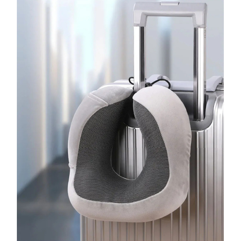 M-formet Memory Foam Rejsepude – Ergonomisk Nakke- og Hovedstøtte med Vaskbart Betræk (Sort) M-formet Memory Foam Rejsepude – Ergonomisk Nakke- og Hovedstøtte med Vaskbart Betræk (Sort) - Image 6