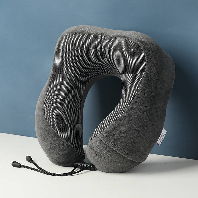 M-formet Memory Foam Rejsepude – Ergonomisk Nakke- og Hovedstøtte med Vaskbart Betræk (Sort) M-formet Memory Foam Rejsepude – Ergonomisk Nakke- og Hovedstøtte med Vaskbart Betræk (Sort) - Image 7