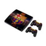 PS3 Slim skin til konsol og to controllere. FC Barcelona. Mobil, PC og tablet tilbehør