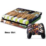 PS4 skin til konsol og to controllere. Sexy Football Girls. Mobil, PC og tablet tilbehør
