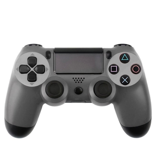 Trådløs controller til PlayStation 4 i flot Titanium farve.