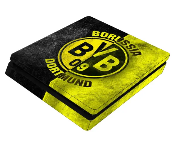 PS4 Slim skin til konsol og to controllere. Dortmund. Sort/Gul. PS4 Slim skin til konsol og to controllere. Dortmund. Sort/Gul. - Image 2