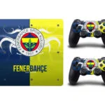 PS4 Slim skin til konsol og to controllere. Fenerbahce. Mobil, PC og tablet tilbehør