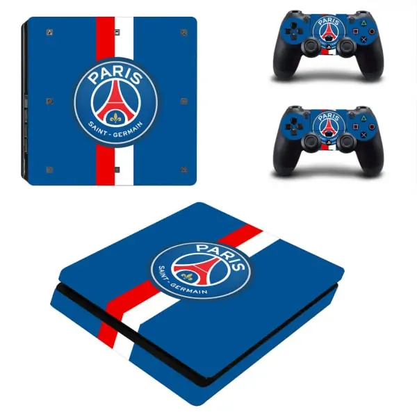 PS4 Slim skin til konsol og to controllere. Paris Saint-Germain. PS4 Slim skin til konsol og to controllere. Paris Saint-Germain. - Image 3