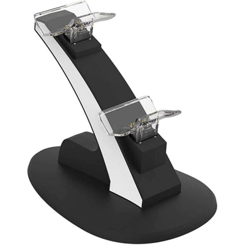 Playstation 5 Controller dual charger. Bluelight Charging Dock. Sort. Playstation 5 Controller dual charger. Bluelight Charging Dock. Sort. - Image 7