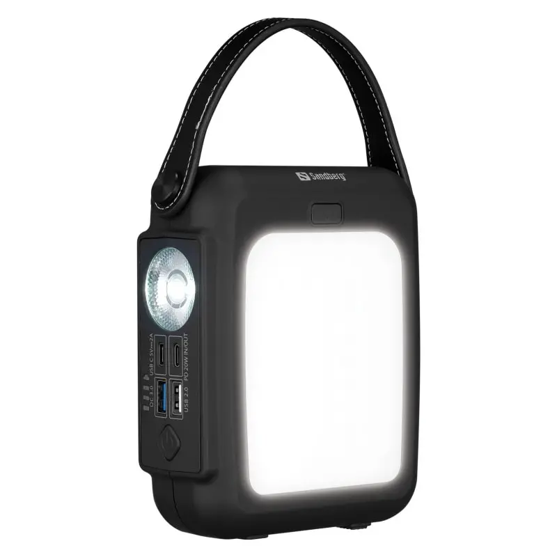 Sandberg Hand Crank Powerbank 20000. Nødgenerator, LED-lampe og lommelygte. Sandberg Hand Crank Powerbank 20000. Nødgenerator mm.