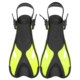 Justerbare svømmefødder med åben hælrem og kort finne til børn. Str. 24-30. Gul. Justerbare svømmefødder med kort finne til børn. Gul