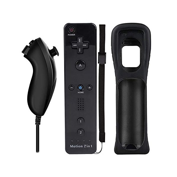 Wii Remote Plus controller samt Nunchuck i sort